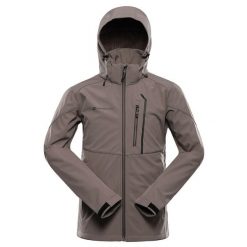 Kurtka męska trekkingowa softshell Alpine Pro Hoor 2. Brązowe kurtki męskie Alpine Pro, m, bez wzorów, z softshellu, bez kaptura. W wyprzedaży za 569.00 zł.