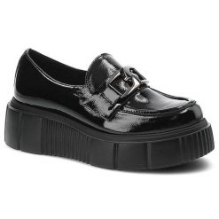 Czarne Półbuty Lemar Eleganckie Buty Damskie Skórzane. Czarne półbuty damskie Lemar, bez wzorów, ze skóry, eleganckie, bez obcasa, na platformie. Za 269.00 zł.