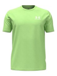 Under Armour Koszulka "Sport Style" w kolorze zielonym rozmiar: M. Zielone bluzki sportowe damskie Under Armour, m, z bawełny, bez kołnierzyka, bez ramiączek. Za 53.95 zł.