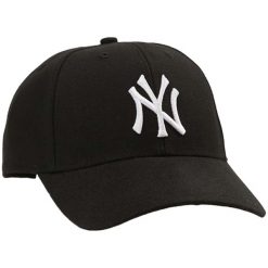 Czapka z daszkiem dla dorosłych 47 Brand New York Yankees MVP Cap. Czarne czapki męskie 47 Brand, bez wzorów, z wełny. Za 89.99 zł.
