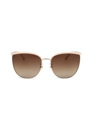 Swarovski Damskie okulary przeciwsłoneczne w kolorze złoto-jasnoróżowo-jasnobrązowym rozmiar: 62. Brązowe okulary przeciwsłoneczne damskie Swarovski. Za 307.46 zł.