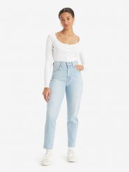 Levi´s Dżinsy - Tapered fit - w kolorze błękitnym rozmiar: W29/L27. Niebieskie jeansy damskie z podwyższonym stanem. Za 153.71 zł.