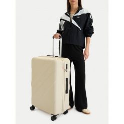 Walizka duża Reebok. Brązowe walizki Reebok, bez wzorów, duże. Za 349.99 zł.