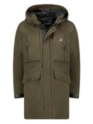 Geographical Norway Parka w kolorze khaki rozmiar: S. Brązowe parki męskie Geographical Norway, s, bez wzorów. Za 193.24 zł.