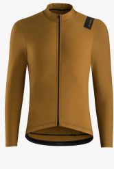Koszulka rowerowa zimowa VUELTA, musztardowożółta. Żółte t-shirty sportowe męskie GIST, na zimę, s, z elastanu, bez ramiączek. Za 449.00 zł.
