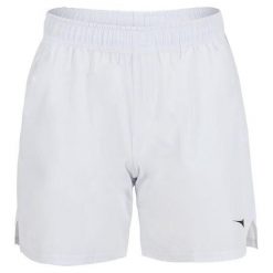 Spodenki do tenisa męskie Diadora BERMUDA ICON optical white. Białe szorty męskie Diadora, bez kołnierzyka. Za 155.00 zł.