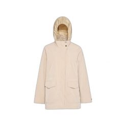 Kurtka damska Geox Claudin. Brązowe kurtki damskie Geox, bez wzorów, bez kaptura. W wyprzedaży za 760.50 zł.