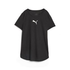 Puma Koszulka Marbleized 67645501. Czarne bluzki sportowe damskie Puma, bez wzorów, z materiału, bez ramiączek. Za 66.99 zł.