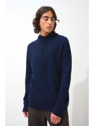 AUTHENTIC CASHMERE Kaszmirowy sweter "Casper" w kolorze granatowym rozmiar: XL. Niebieskie swetry męskie AUTHENTIC CASHMERE, na lato, xl, bez wzorów, z kaszmiru, bez kołnierzyka. Za 320.63 zł.