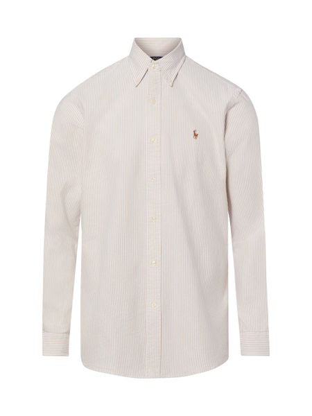 Polo Ralph Lauren koszula codzienna Mężczyźni Comfort Fit Bawełna (100%) beżowy, XL. Brązowe koszule męskie Polo Ralph Lauren, m, bez wzorów, z bawełny, bez kołnierzyka, bez ramiączek. Za 729.95 zł.