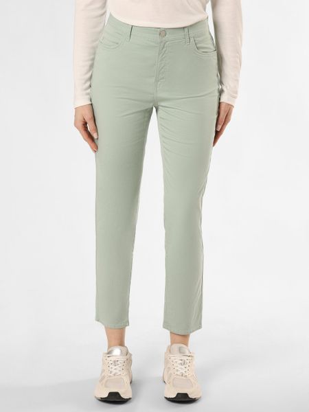 BRAX Spodnie - Mary S Kobiety Bawełna niebieski|zielony, 40. Niebieskie spodnie materiałowe damskie Brax, bez wzorów, z bawełny, eleganckie. Za 349.95 zł.