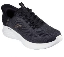 Buty do chodzenia męskie Skechers 232466OFWT. Czarne buty sportowe na co dzień męskie Skechers, z materiału, bez zapięcia, trekkingowe. Za 513.00 zł.