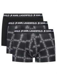 KARL LAGERFELD Komplet 3 par bokserek A4M47002 Czarny. Czarne bokserki męskie Karl Lagerfeld, bez wzorów. Za 229.99 zł.