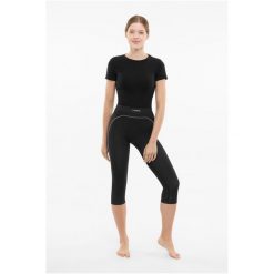 Bielizna damska VIKING Etna 2.0 Lady Pants 3/4 Bamboo. Czarna bielizna termoaktywna damska VIKING, bez wzorów. Za 99.90 zł.