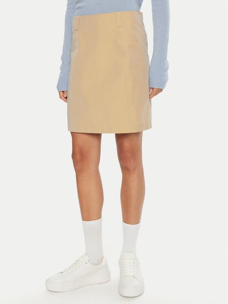 2NDDAY Spódnica mini Dannina 2245151229 Beżowy Regular Fit. Brązowe spódniczki damskie 2NDDAY, bez wzorów, z bawełny, mini. Za 439.99 zł.