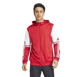 Bluza dresowa z kapturem adidas Squadra25. Białe bluzy z kapturem męskie Adidas, xl, z dresówki. Za 152.99 zł.