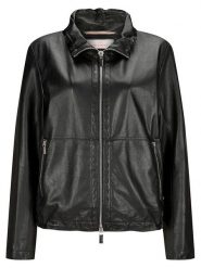 Milestone Skórzana kurtka "Riley" w kolorze czarnym rozmiar: 42. Czarne kurtki damskie Milestone, bez wzorów, ze skóry, bez kaptura. Za 404.99 zł.