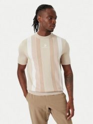 Beverly Hills Polo Club T-Shirt M7611-HR Beżowy jasny Regular Fit. Brązowe koszulki polo męskie Beverly Hills Polo Club, m, bez wzorów, z bawełny, bez ramiączek. Za 181.99 zł.