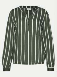 Kaffe Bluzka Stridy 10504279 Zielony Regular Fit. Zielone bluzki damskie Kaffe, bez wzorów, z wiskozy, bez ramiączek. Za 119.99 zł.