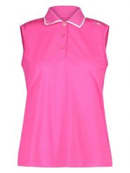CMP Funkcyjny top polo w kolorze różowym rozmiar: 40. Różowe topy damskie CMP, bez wzorów, z materiału, bez kołnierzyka. Za 65.23 zł.