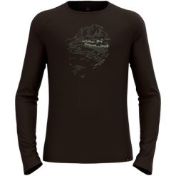 Koszulka z długim rękawem trekkingowa męska Odlo ASCENT MERINO 200. Czarne bielizna termoaktywna męska Odlo, m. W wyprzedaży za 328.10 zł.