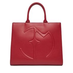 Torebka Eva Minge. Czerwone torebki klasyczne damskie Eva Minge, bez wzorów, bez dodatków. Za 239.99 zł.