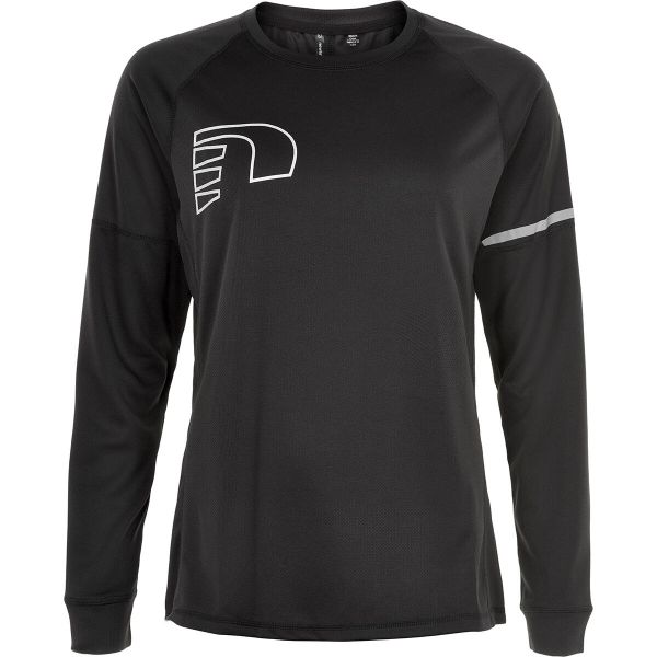 Damska koszulka z długim rękawem Newline core. Czarne t-shirty damskie Newline, s, bez wzorów, bez kołnierzyka. Za 203.50 zł.