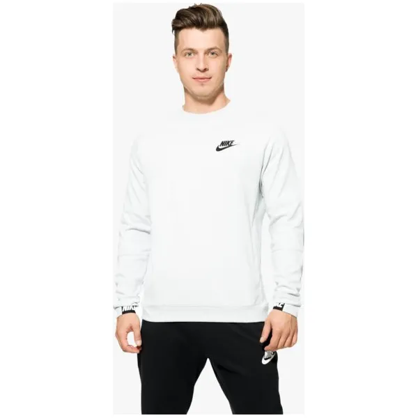 Nike Bluza M Nsw Av15 Crw Flc , szary, rozmiar XL. Szare bluzy bez kaptura męskie Nike, m, z bawełny. W wyprzedaży za 179.99 zł.