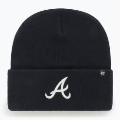 Czapka zimowa 47 Brand MLB Atlanta Braves Haymaker. Niebieskie czapki męskie 47 Brand, na zimę, bez wzorów. Za 89.99 zł.