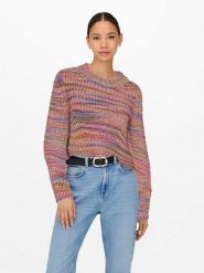 ONLY Sweter ze wzorem rozmiar: XL. Swetry klasyczne damskie Only, xl, ze splotem, bez kołnierzyka. Za 92.21 zł.