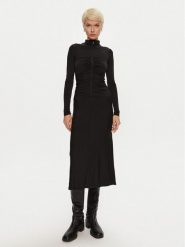PINKO Sukienka codzienna Dimitrova 104502 A29B Czarny Slim Fit. Czarne sukienki damskie Pinko, na co dzień, xl, bez wzorów, z syntetyku, bez kołnierzyka, bez ramiączek, proste. Za 1,089.00 zł.