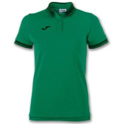 Koszulka polo do tenisa damska Joma Bali II. Zielone bluzki damskie Joma, xl, bez wzorów, sportowe, bez kołnierzyka, bez ramiączek. Za 163.20 zł.