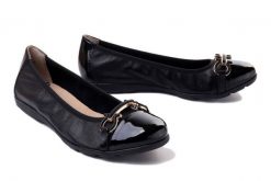 CAPRICE 9-22172-20 black nappa, baleriny damskie. Czarne baleriny damskie Caprice, bez wzorów, bez obcasa. Za 191.94 zł.