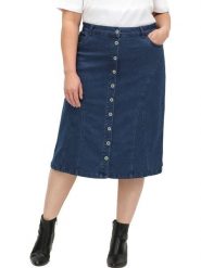 WITT WEIDEN Spódnica dżinsowa w kolorze granatowym rozmiar: 38. Niebieskie spódniczki damskie WITT WEIDEN, bez wzorów, z podwyższonym stanem, midi, proste. Za 60.99 zł.