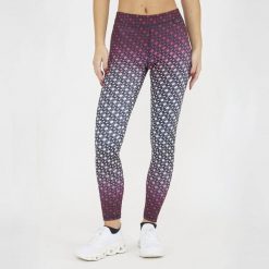 Legginsy treningowe damskie NETMESH. Białe legginsy damskie ELPLAYER, bez wzorów, z elastanu, na fitness i siłownię. W wyprzedaży za 80.00 zł.