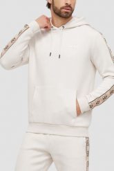 GUESS Beżowa męska bluza z lampasami Mickey. Brązowe bluzy bez kaptura męskie Guess, m, z bawełny. W wyprzedaży za 274.99 zł.