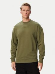HUGO Bluza Dapocrew 50525892 Khaki Regular Fit. Brązowe bluzy bez kaptura męskie Hugo, m, z bawełny. Za 399.99 zł.