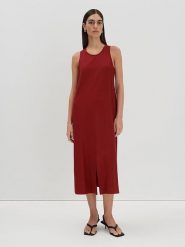 Someday Sukienka w kolorze ceglanym rozmiar: 42. Czerwone sukienki damskie Someday, bez wzorów, bez kołnierzyka, bez ramiączek, midi. Za 193.70 zł.