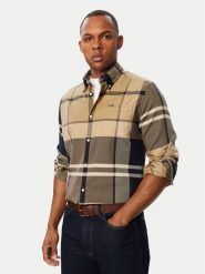 Barbour Koszula Dunoon MSH4980TN39 Beżowy ciemny Regular Fit. Brązowe koszule męskie Barbour, l, bez wzorów, z bawełny, bez kołnierzyka, bez ramiączek. Za 464.99 zł.