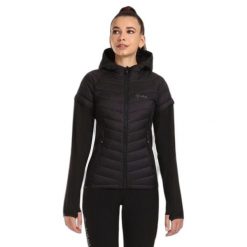 Damska kurtka puchowa Kilpi Verons. Czarne kurtki damskie Kilpi, s, bez wzorów, z nylonu, bez kaptura. Za 835.17 zł.