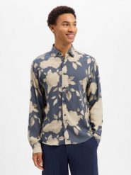 JOOP! Koszula Mężczyźni Comfort Fit wiskoza szary|wielokolorowy, XXL. Szare koszule męskie Joop!, m, bez wzorów, z wiskozy, bez kołnierzyka, bez ramiączek. Za 599.95 zł.