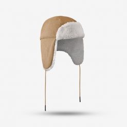 Czapka narciarska dla dorosłych Wedze Trendy 500 uszatka. Brązowe czapki męskie WED'ZE, na zimę, bez wzorów, z materiału, sportowe. Za 119.99 zł.