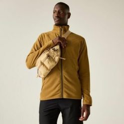 Męska bluza polarowa Switch Out Pro Quick Drying z zamkiem błyskawicznym. Brązowe bluzy bez kaptura męskie Dare 2b, m, z materiału. Za 349.99 zł.