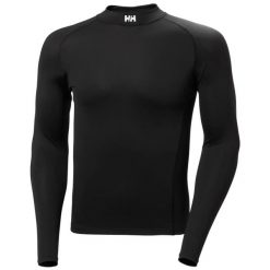 Koszulka Helly Hansen Waterwear Rashguard. Czarne t-shirty damskie Helly Hansen, s, bez wzorów, z elastanu, bez kołnierzyka. Za 331.50 zł.