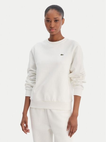 Lacoste Bluza SF5270 Écru Regular Fit. Bluzy bez kaptura damskie Lacoste, z bawełny. Za 549.99 zł.