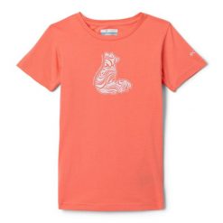 Columbia Koszulka Mission Lake 1989791810. Czerwone t-shirty damskie Columbia, l, bez wzorów, bez kołnierzyka. Za 74.99 zł.