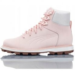 Buty do chodzenia damskie Puma Desierto. Czerwone buty sportowe na co dzień damskie Puma, bez wzorów, z materiału, trekkingowe. Za 279.80 zł.