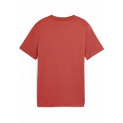 Młodzieżowa koszulka Mid 90s z grafiką PUMA Red Fire. Czerwona bluzki damskie Puma, m, bez wzorów, z gumy, młodzieżowe, bez kołnierzyka, bez ramiączek. W wyprzedaży za 84.00 zł.