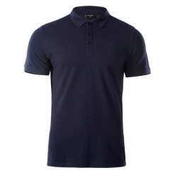Koszulka polo męska Hi-Tec Romso - granatowa, Rozmiar XL. Koszulki polo męskie Hi-tec, m, bez wzorów, z bawełny, bez ramiączek. Za 54.99 zł.