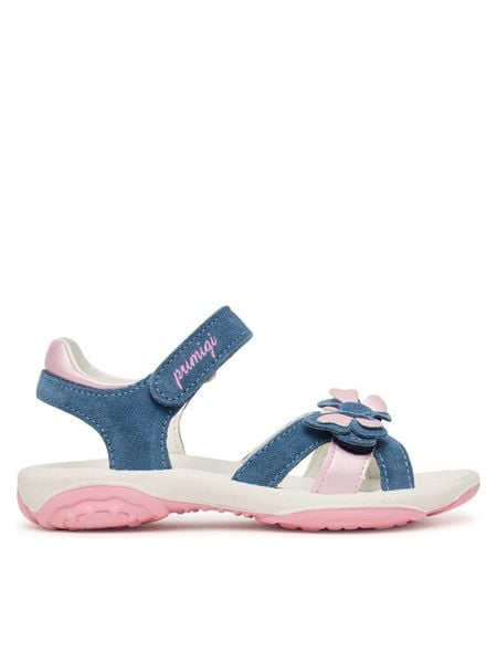 Primigi Sandały 1383722 S Granatowy. Niebieskie sandały dziewczęce Primigi, ze skóry, bez zapięcia. Za 279.99 zł.